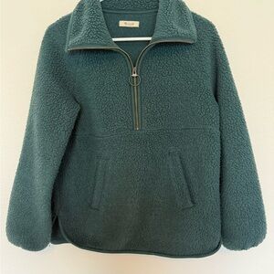 Cozy Green Fleece Pullover